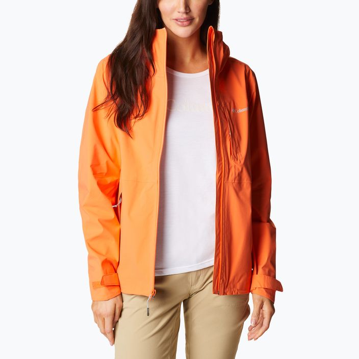 Куртка дощовик жіноча Columbia Omni-Tech Ampli-Dry sunset orange 4