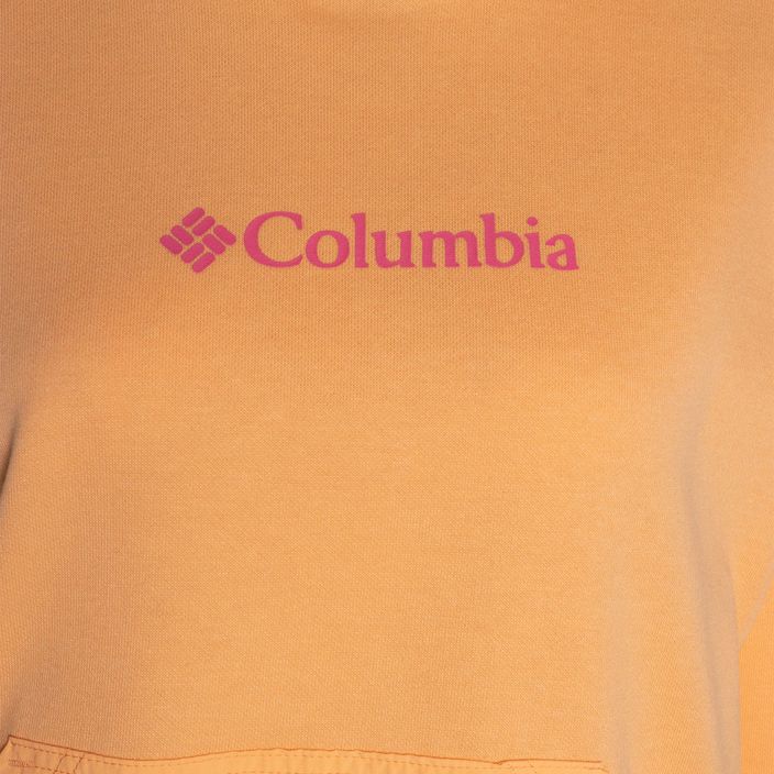 Кофта трекінгова жіноча Columbia Logo III French Terry peach wild geranium 7