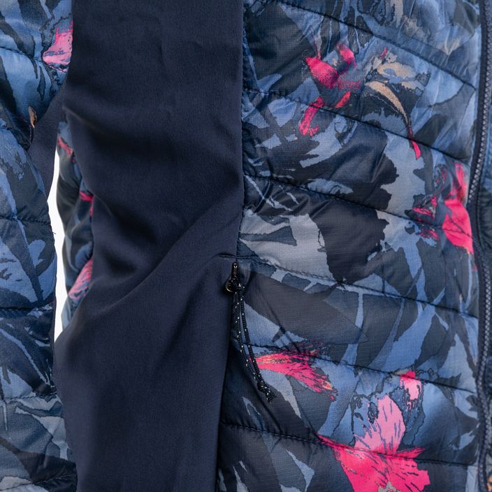 Куртка гібридна жіноча Columbia Powder Pass Hooded nocturnal floriculture print 10