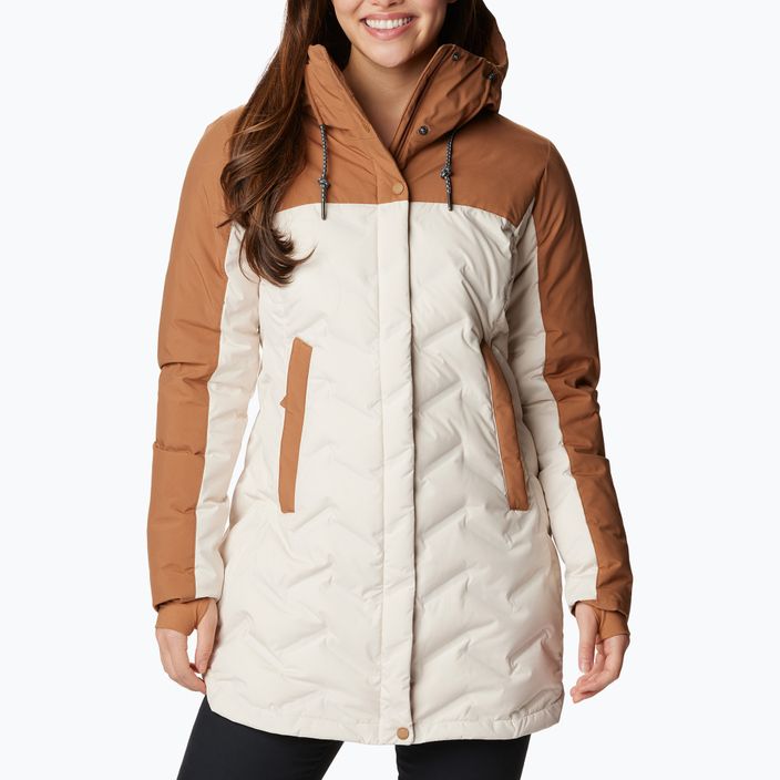 Жіноча куртка Columbia Mountain Croo II Mid Down крейда/верблюжий коричневий