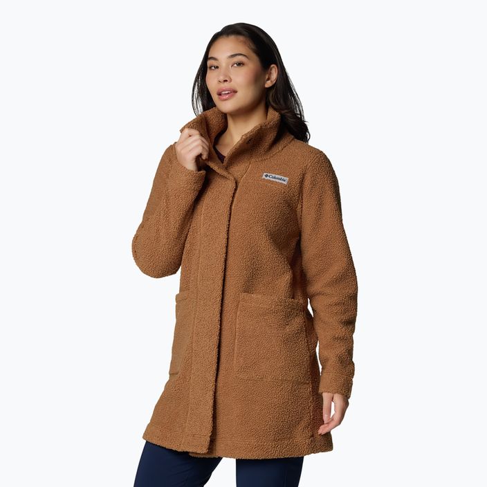 Плащ флісовий жіночий Columbia Panorama Long camel brown 4