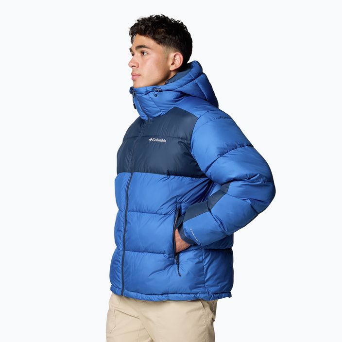 Пуховик чоловічий Columbia Pike Lake II Hooded mountain blue/ collegiate navy 4