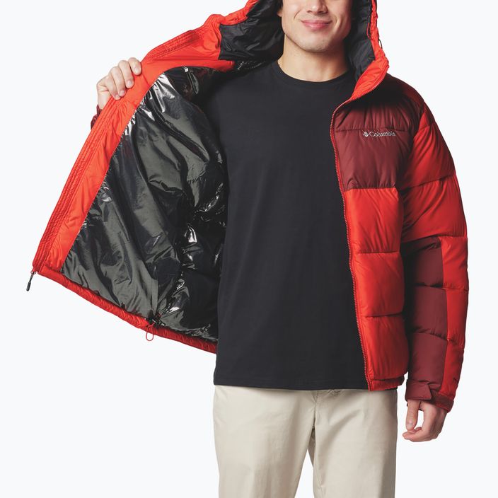 Пуховик чоловічий Columbia Pike Lake II Hooded sail red/ spice 4