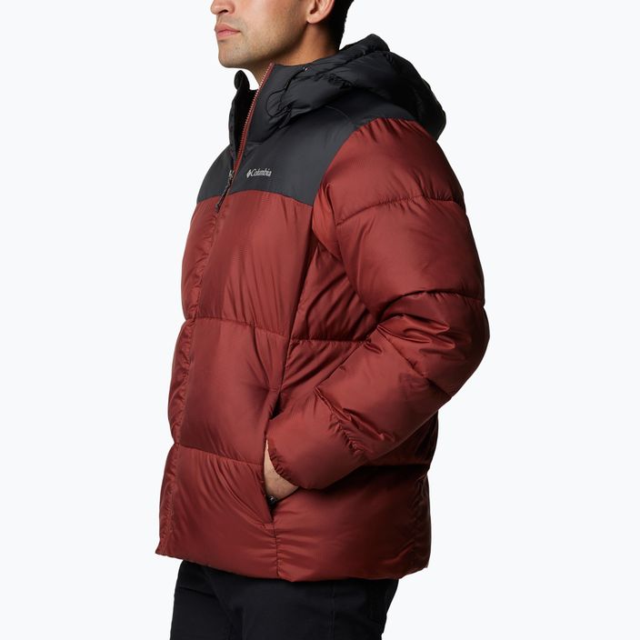 Пуховик чоловічий Columbia Puffect II Hooded spice/ black 3