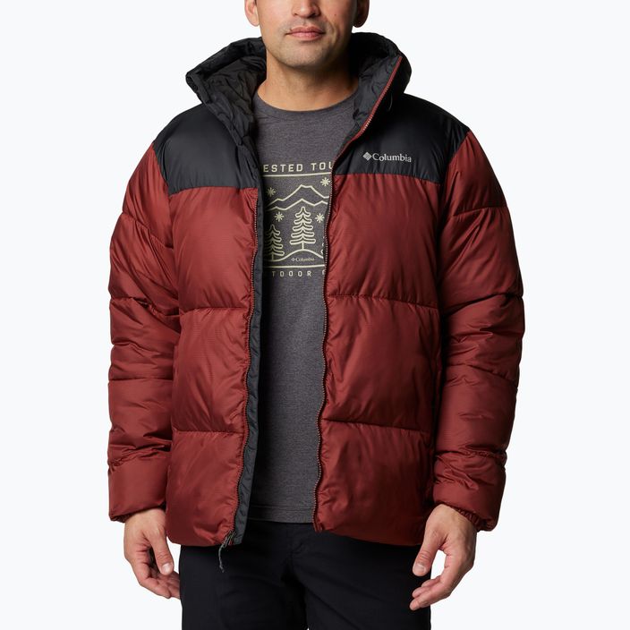 Пуховик чоловічий Columbia Puffect II Hooded spice/ black 4