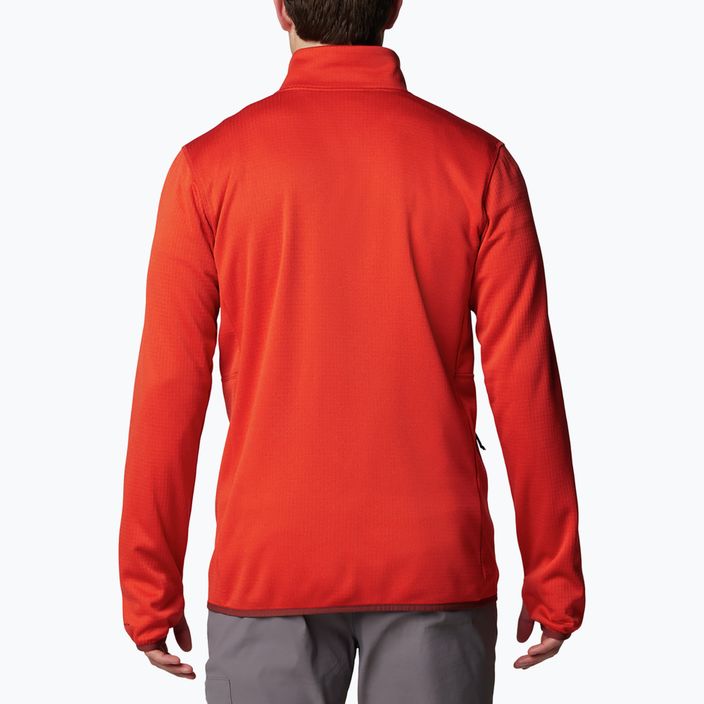 Кофта трекінгова чоловіча Columbia Park View Fleece FZ sail red heather 2