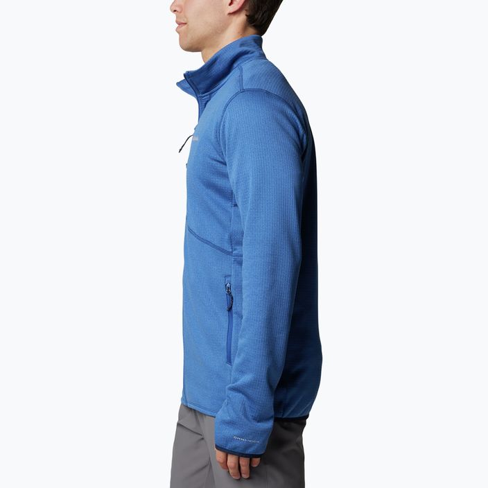 Кофта трекінгова чоловіча Columbia Park View Fleece FZ mountain blue 3