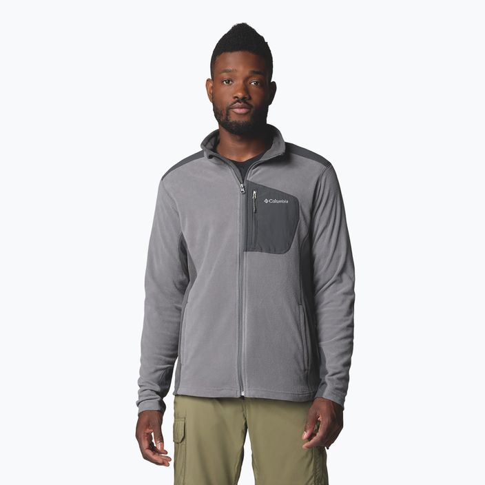 Кофта флісова чоловіча Columbia Klamath Range Full Zip city grey / shark 5