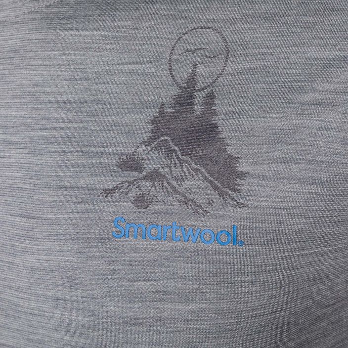 Футболка трекінгова чоловіча Smartwool Wilderness Summit Graphic Tee світло-сіра SW016673545 6