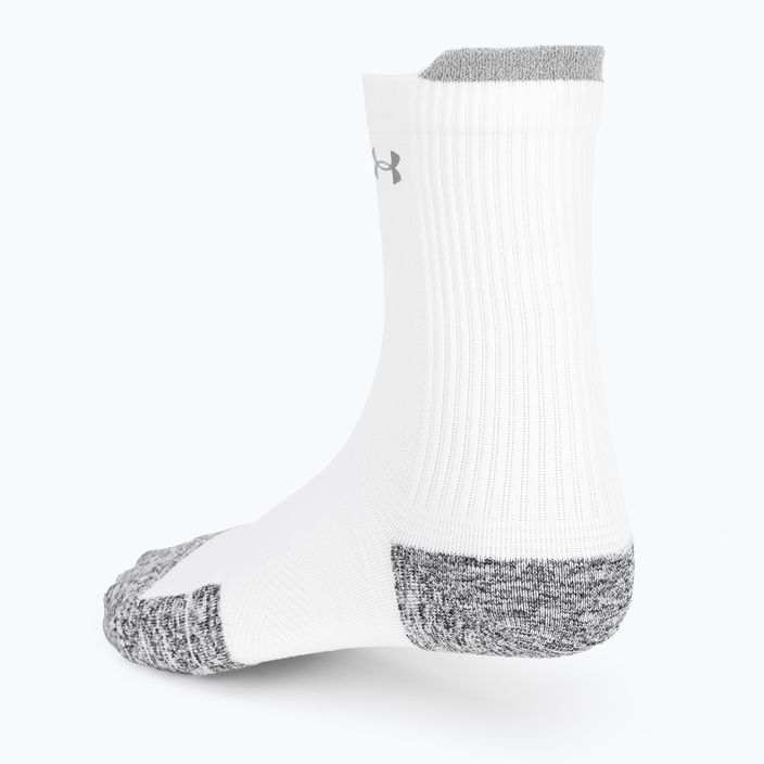 Шкарпетки для бігу Under Armour Ad Run Cushion 1Pk Mid білі 1376076 2