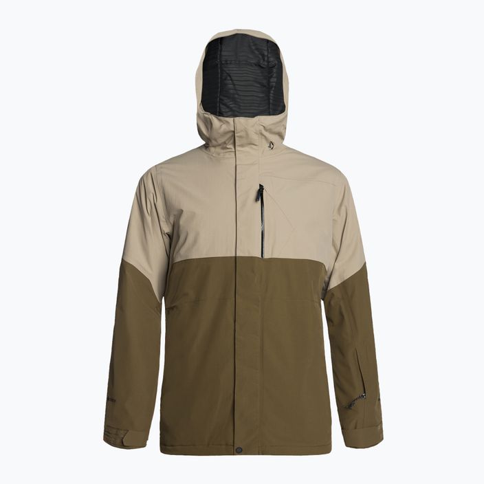 Куртка сноубордична чоловіча Volcom L Ins Gore-Tex коричнево-бежева G0452302