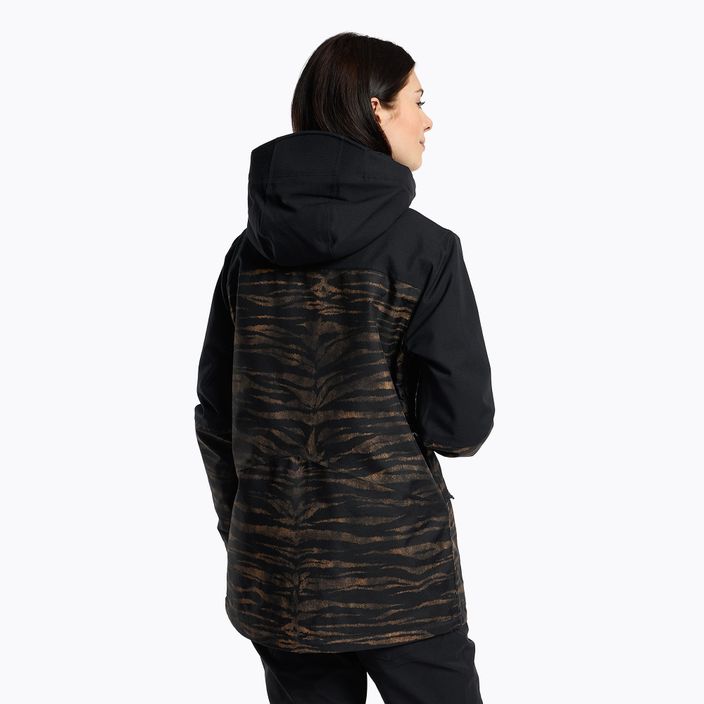 Куртка сноубордична жіноча Volcom Shelter 3D Stretch чорно-коричнева H0452210 3