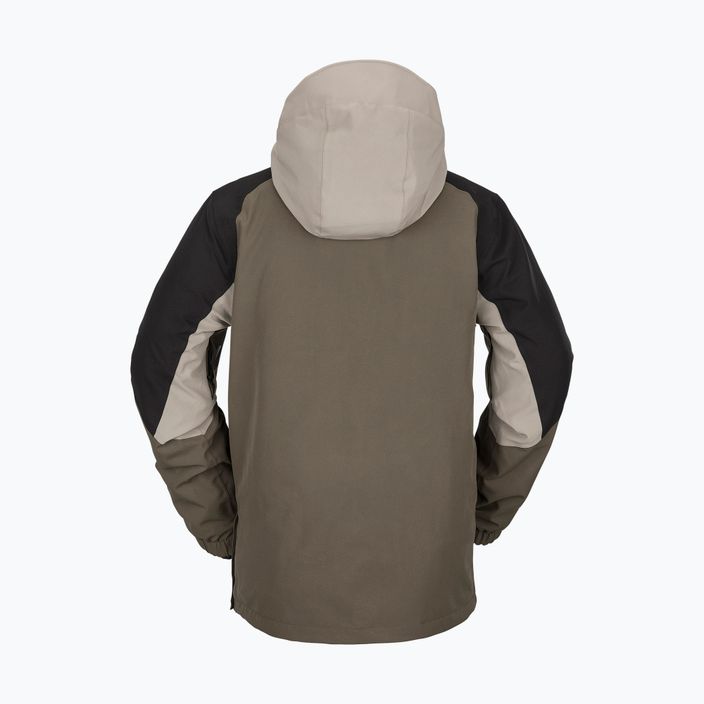 Куртка сноубордична чоловіча Volcom Brighton Pullover коричнево-чорна G0652315 2