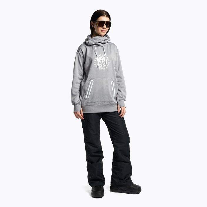 Кофта сноубордична жіноча Volcom Spring Shred Hoody сіра H4152303 2