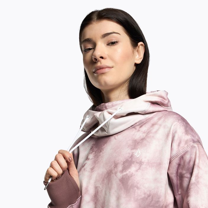 Кофта сноубордична жіноча Volcom Spring Shred Hoody рожева H4152303 5
