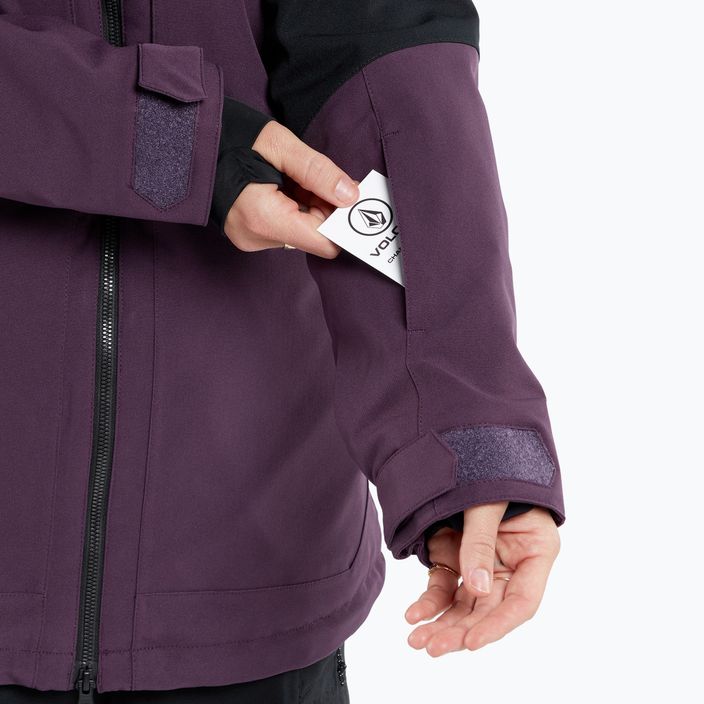 Куртка сноубордична жіноча Volcom Shelter 3D Stretch blackberry 6