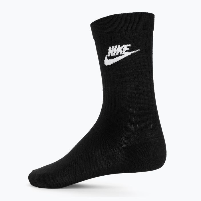 Шкарпетки Nike Sportswear Everyday Essential 3 пари чорний/білий 2