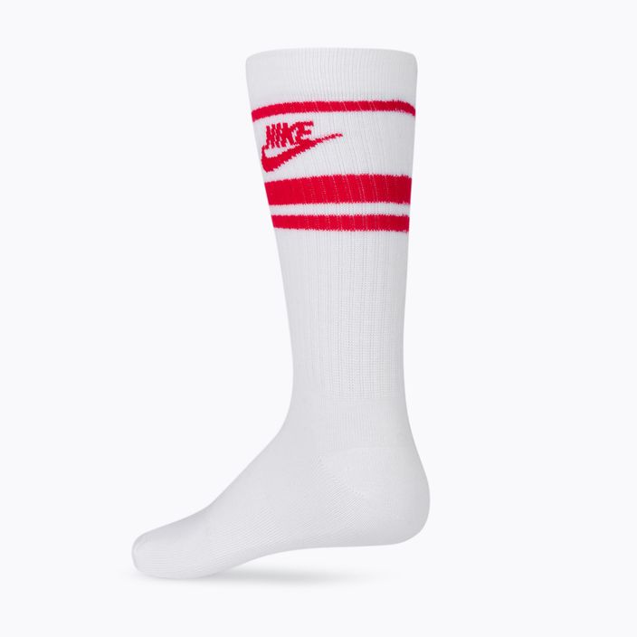 Шкарпетки тренувальні Nike Sportswear Everyday Essential біло-червоні DX5089-102 3