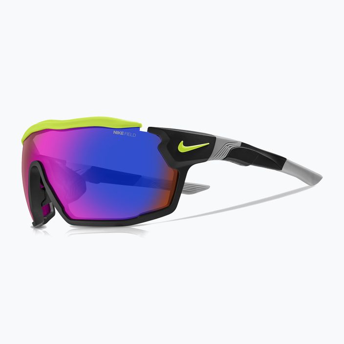 Сонцезахисні окуляри Nike Show X Rush матовий чорний/польовий відтінок