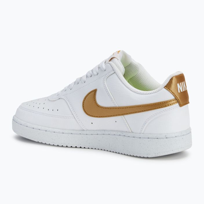 Кросівки жіночі Nike Court Vision Low Next Nature white/metallic gold 3