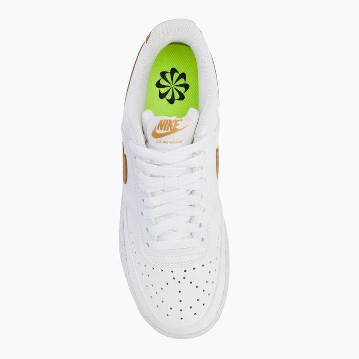 Кросівки жіночі Nike Court Vision Low Next Nature white/metallic gold 5