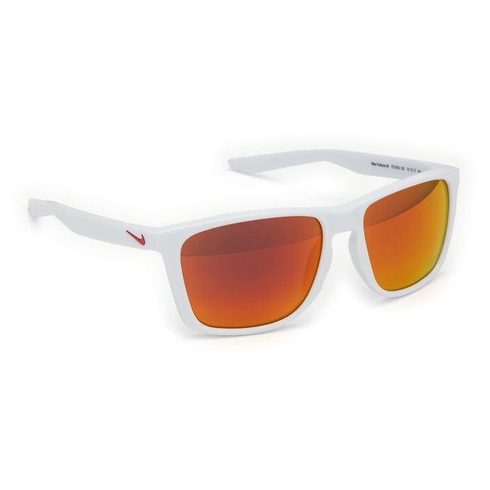 Сонцезахисні окуляри Nike Fortune білі/червоні дзеркальні 2