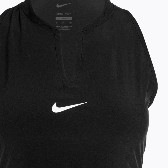 Тенісна сукня Nike Dri-Fit Advantage чорно-біла 3