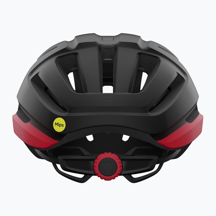 Велосипедний шолом Giro Isode II Integrated MIPS матовий чорний/червоний 3