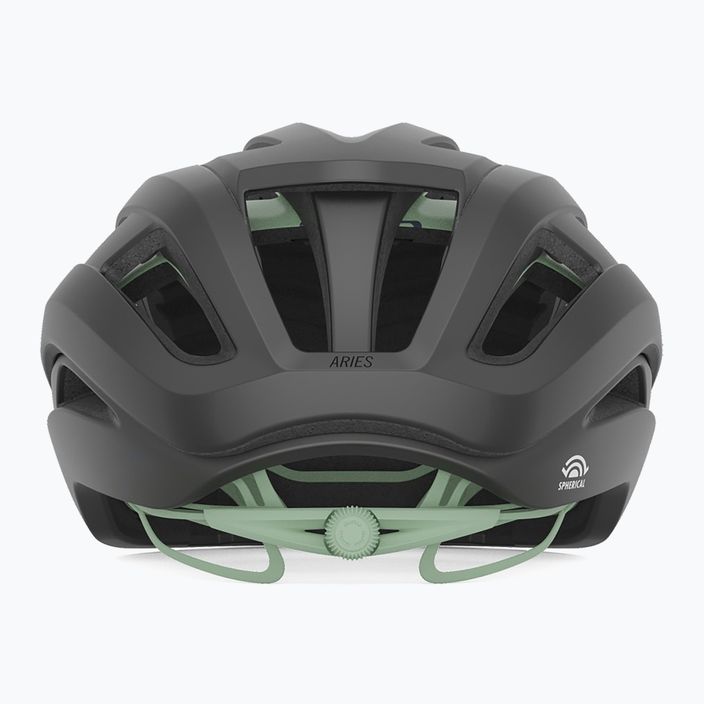 Велосипедний шолом Giro Aries Spherical MIPS матовий вугільно-космічний зелений 3