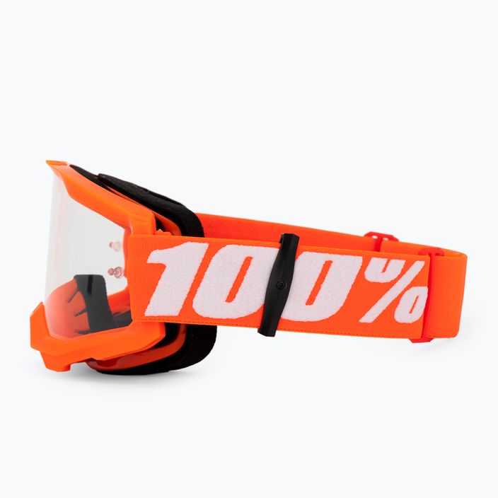 Маска велосипедна чоловіча 100% Strata 2 orange/clear 4