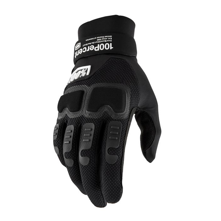 Велосипедні рукавички 100% Langdale Gloves чорні 2