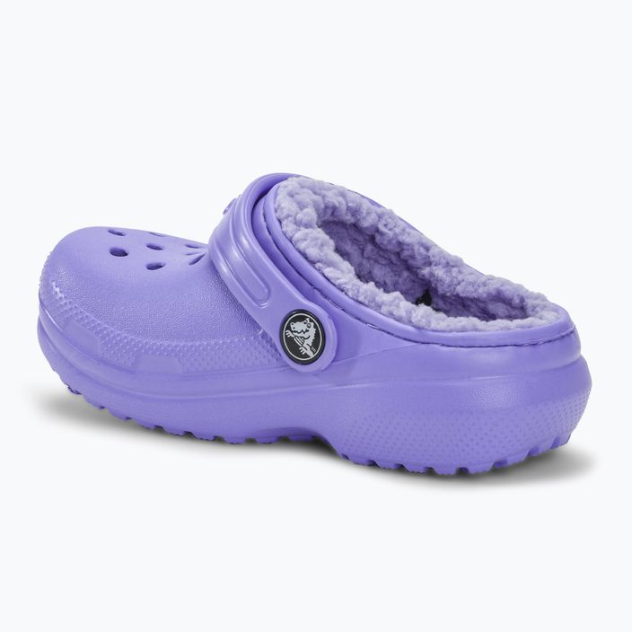 Дитячі шльопанці Crocs Classic Lined цифрові фіолетові 4
