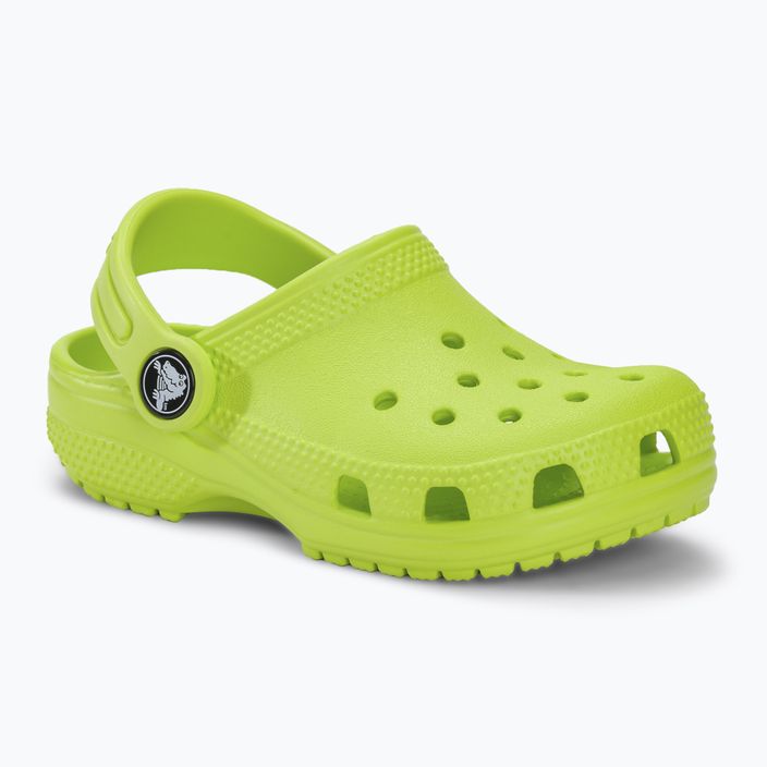 Дитячі шльопанці Crocs Classic Clog T limeade 2