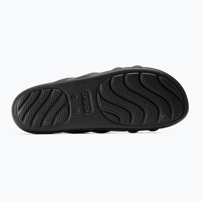 Жіночі босоніжки на ремінцях Crocs Splash чорний 5