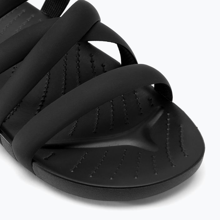 Жіночі босоніжки на ремінцях Crocs Splash чорний 7
