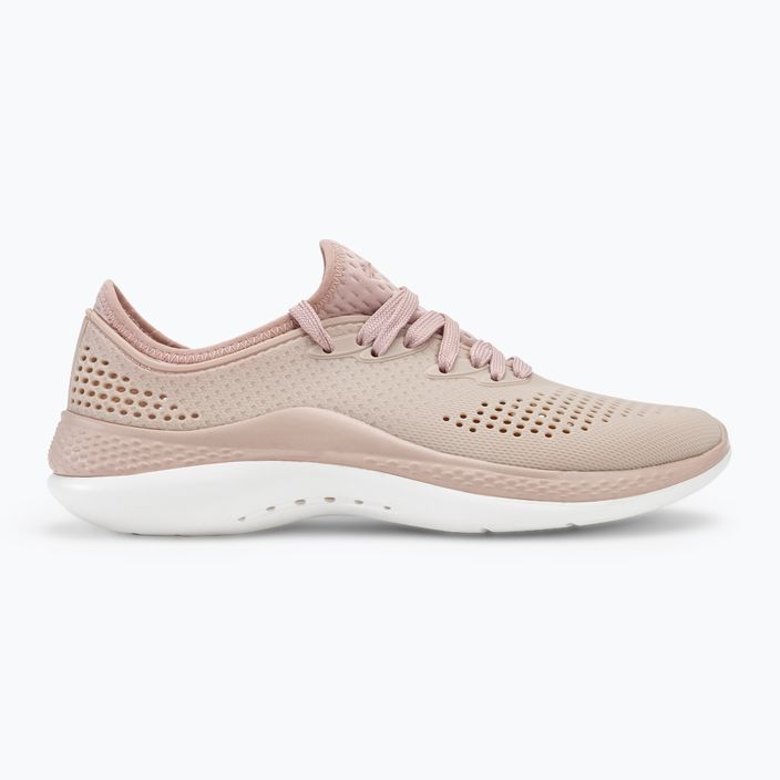 Жіночі туфлі Crocs LiteRide 360 Pacer рожева глина/білий 2