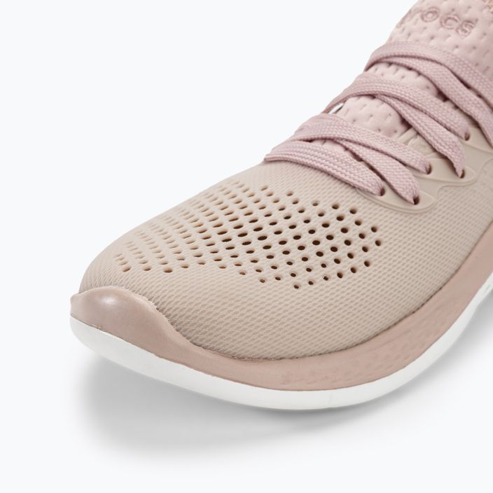 Жіночі туфлі Crocs LiteRide 360 Pacer рожева глина/білий 7