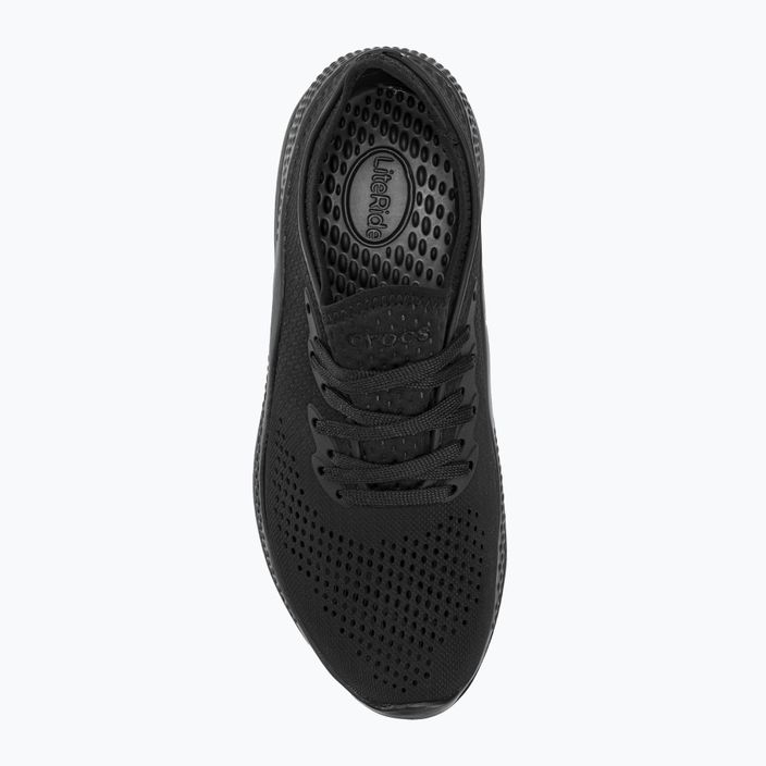 Жіночі туфлі Crocs LiteRide 360 Pacer чорні/чорні 5
