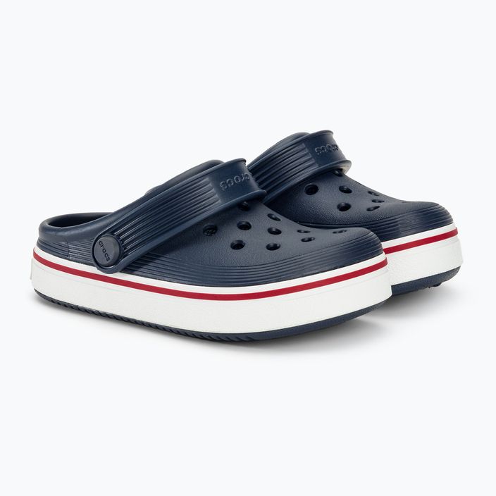 Дитячі шльопанці Crocs Crocband Clean Of Court Clog темно-синій/перець 5