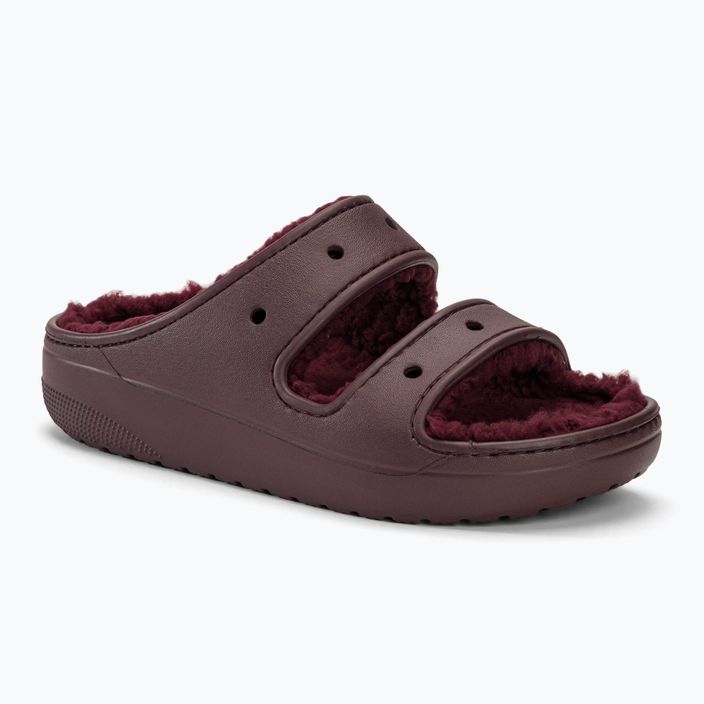 Шльопанці Crocs Classic Cozzzy темно-вишневі