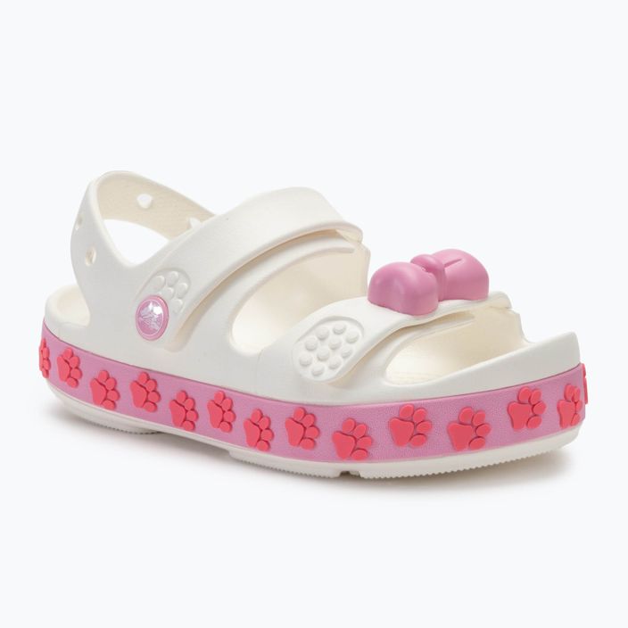 Сандалі дитячі Crocs Crocband Cruiser Pet Kids white/pink tweed