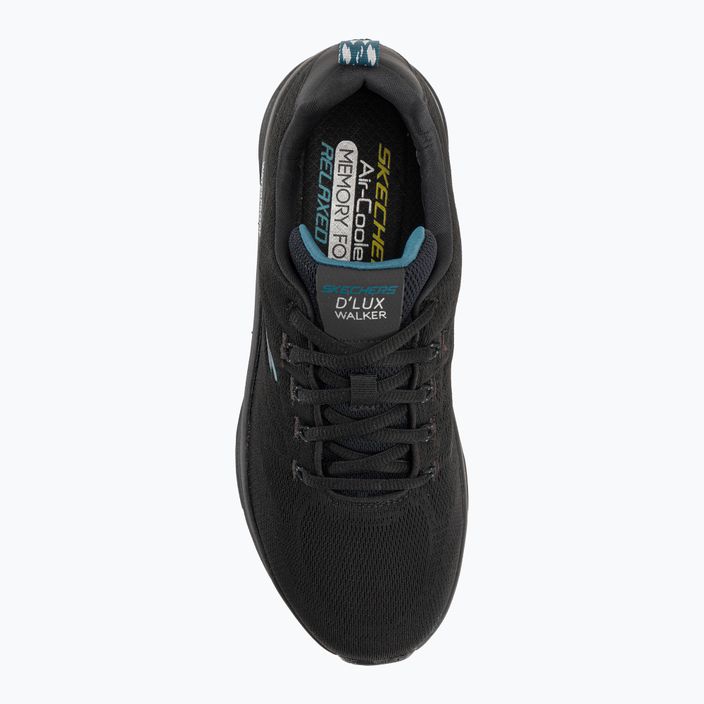 Чоловічі туфлі SKECHERS D'Lux Walker Get Oasis чорні/бірюзові 6