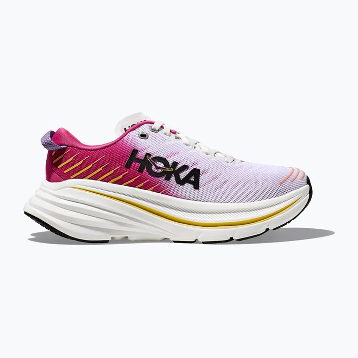 Жіночі бігові кросівки HOKA Bondi X blanc de blanc/рожевий деревій 11