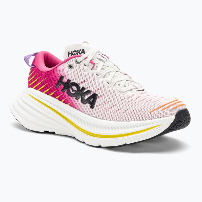 Жіночі бігові кросівки HOKA Bondi X blanc de blanc/рожевий деревій