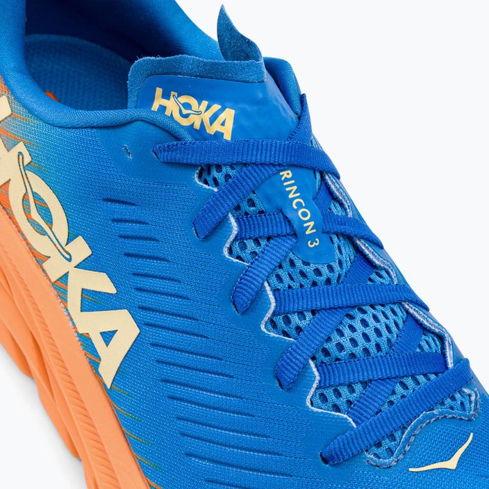 Кросівки для бігу чоловічі HOKA Rincon 3 блакитно-помаранчеві 1119395-CSVO 9