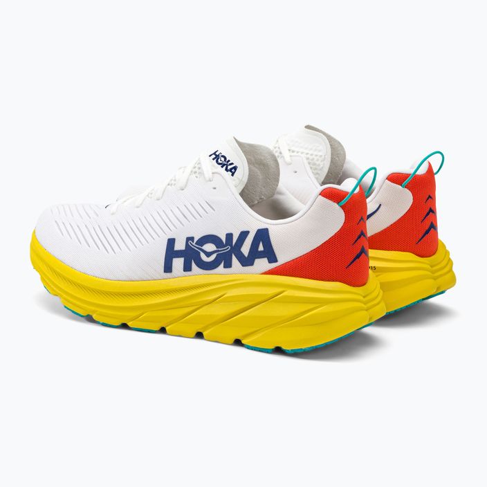 Кросівки для бігу чоловічі HOKA Rincon 3 білі 1119395-WEGG 4