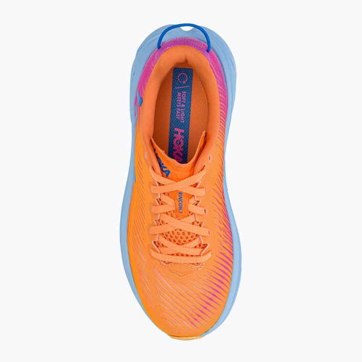 Кросівки для бігу жіночі HOKA Rincon 3 помаранчеві 1119396-MOCY 6