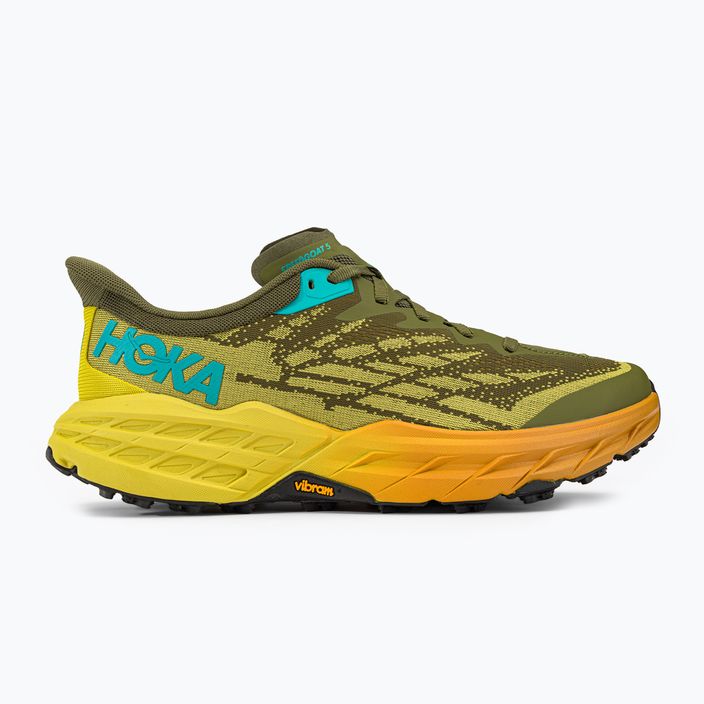 Кросівки для бігу чоловічі HOKA Speedgoat 5 зелено-жовті 1123157-APFR 2