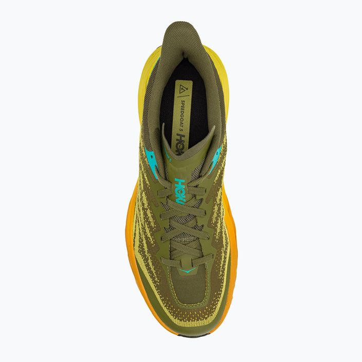 Кросівки для бігу чоловічі HOKA Speedgoat 5 зелено-жовті 1123157-APFR 5