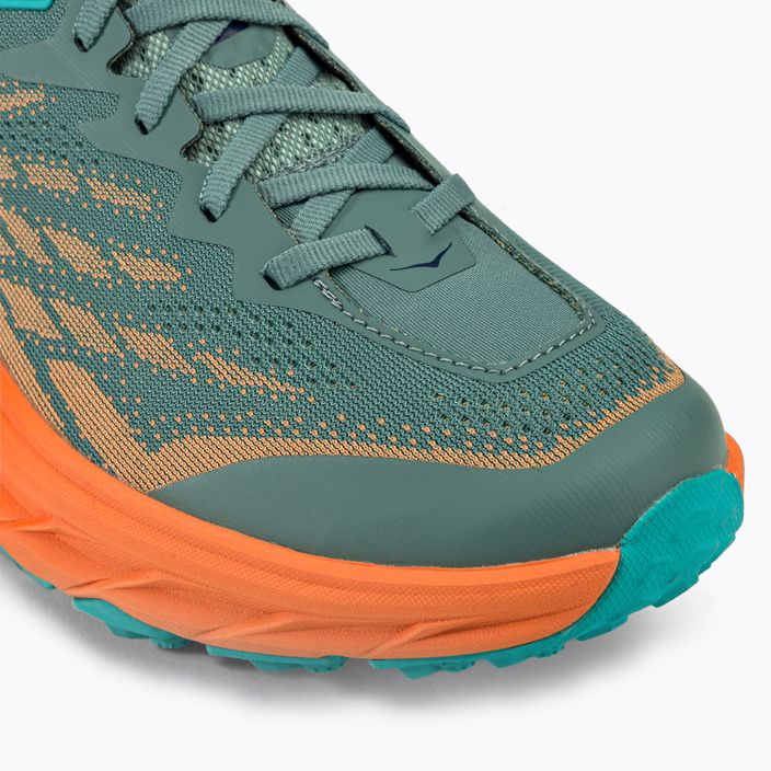 Кросівки для бігу чоловічі HOKA Speedgoat 5 зелено-помаранчеві 1123157-TMOR 7